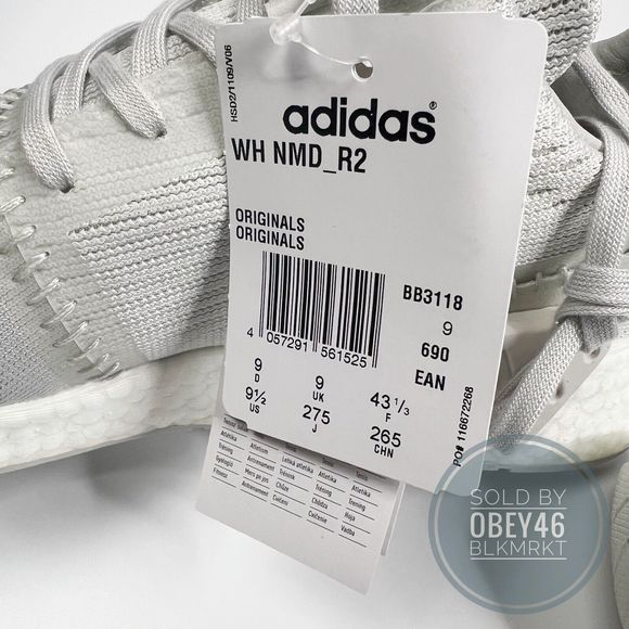 Adidas NMD_R2 Wings + Horns Primeknit Hint Light Gray BB3118 Size Men\'s US 9.5 main image 4